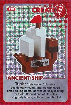 Create the World Trading Card #138 Create: Ancient Ship