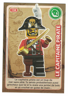 Create the World Trading Card #138 Le Capitaine Pirate (French)