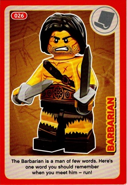 Create the World Incredible Inventions Trading Card #026 Barbarian