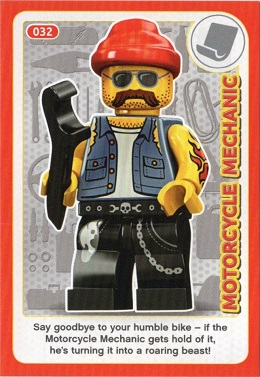 Create the World Incredible Inventions Trading Card #032 Motorcycle Mechanic