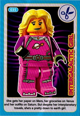 Create the World Incredible Inventions Trading Card #035 Intergalactic Girl