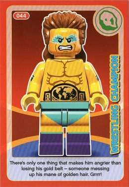 Create the World Incredible Inventions Trading Card #044 Wrestling Champion