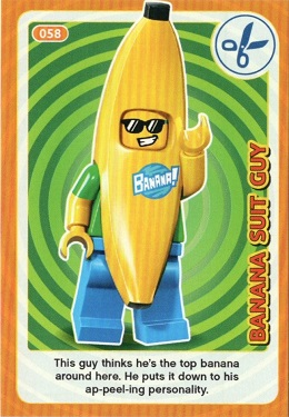 Create the World Incredible Inventions Trading Card #058 Banana Suit Guy