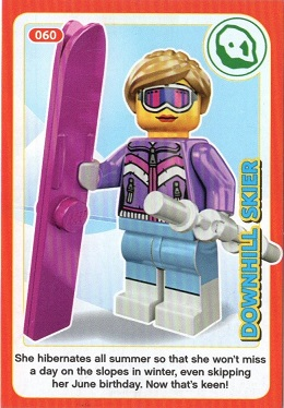 Create the World Incredible Inventions Trading Card #060 Downhill Skier