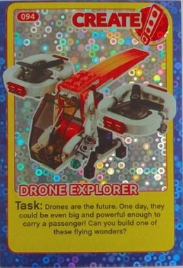 Create the World Incredible Inventions Trading Card #094 Create: Drone Explorer