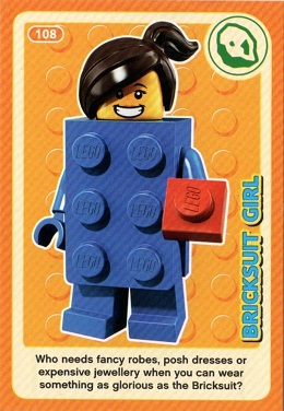 Create the World Incredible Inventions Trading Card #108 Bricksuit Girl