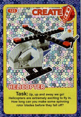 Create the World Incredible Inventions Trading Card #125 Create: Helicopter
