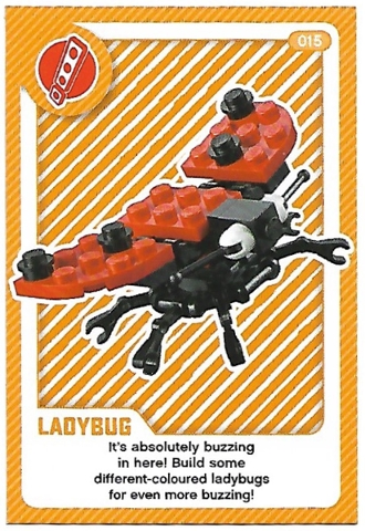 Create the World Living Amazingly Trading Card #015 Ladybug