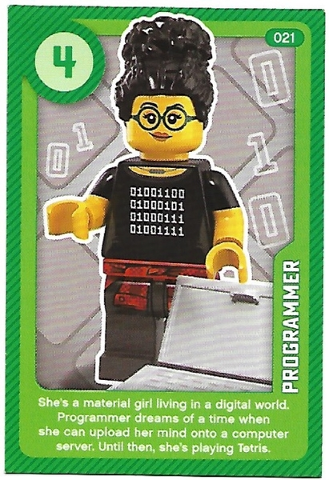 Create the World Living Amazingly Trading Card #021 Programmer