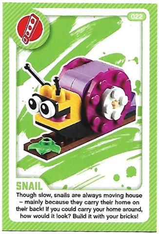 Create the World Living Amazingly Trading Card #022 Snail