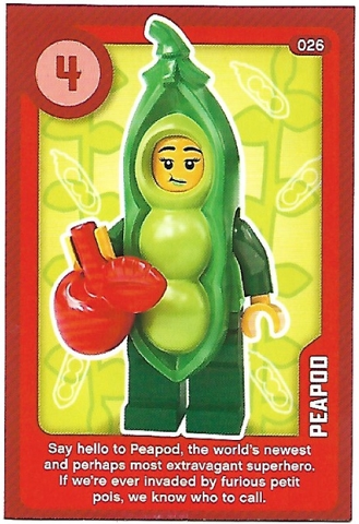 Create the World Living Amazingly Trading Card #026 Peapoo
