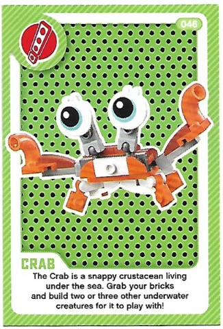 Create the World Living Amazingly Trading Card #046 Crab