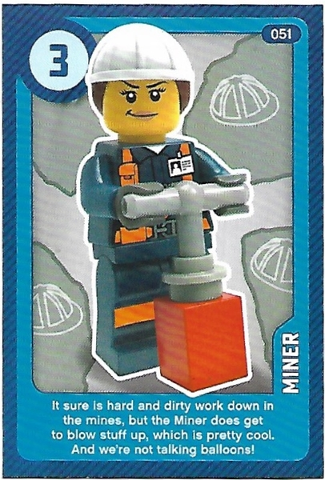 Create the World Living Amazingly Trading Card #051 Miner