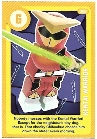 Create the World Living Amazingly Trading Card #066 Kentai Warrior