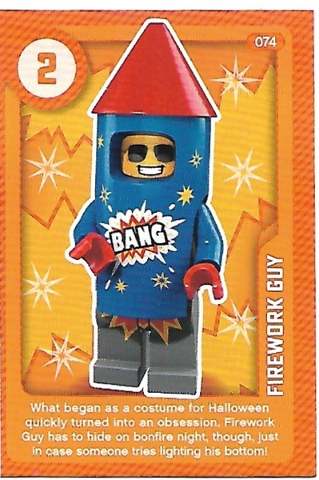 Create the World Living Amazingly Trading Card #074 Firework Guy