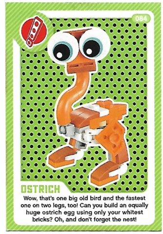 Create the World Living Amazingly Trading Card #084 Ostrich