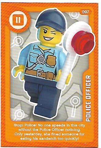 Create the World Living Amazingly Trading Card #097 Police Officer