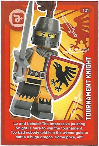 Create the World Living Amazingly Trading Card #101 Tournament Knight