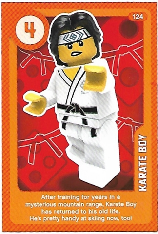 Create the World Living Amazingly Trading Card #124 Karate Boy