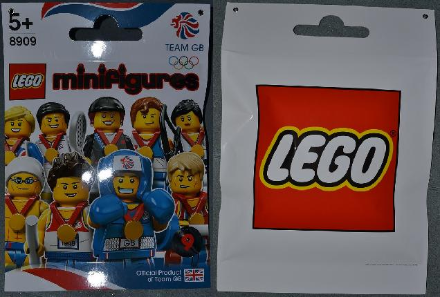 Display Sign Hanging, Collectible Minifigures Team GB Bag