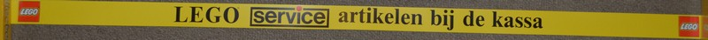Display Sign Long, Service Items (Dutch)