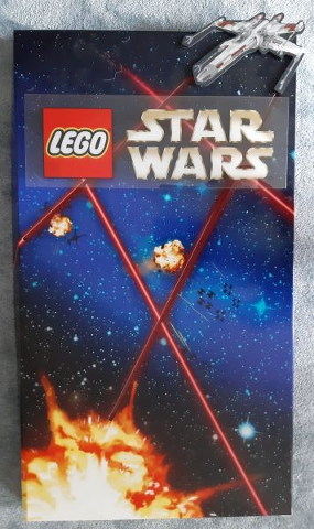 Display Sign Star Wars X-wing (with LED Light, uses Batteries)