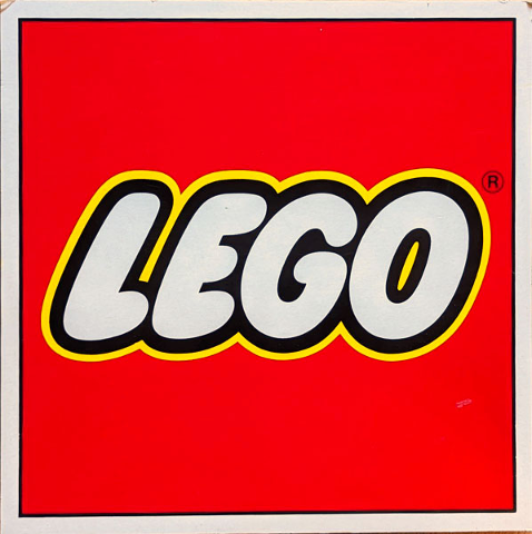 Display Sign Large LEGO Logo, Cardboard