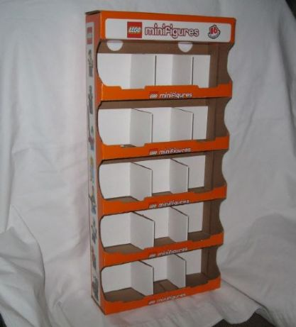 Display Shelf Stand for Sets, Cardboard Hanging Collectible Minifigures Series 4
