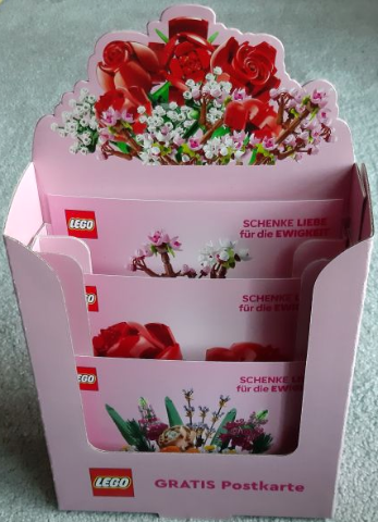 Display Shelf Stand for Valentine's Day Cards Botanical Collection (German)