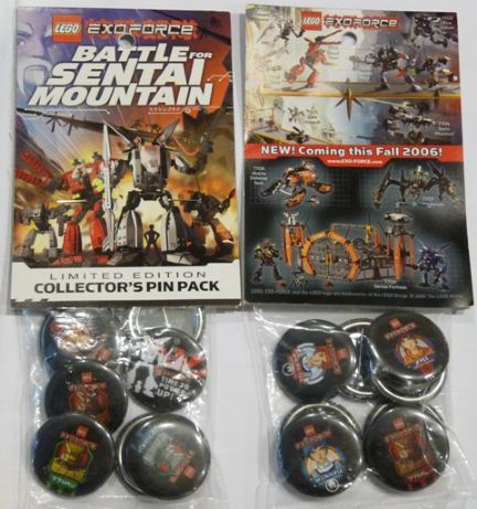 Pin, Exo-Force Battle for Sentai Mountain Set of 8