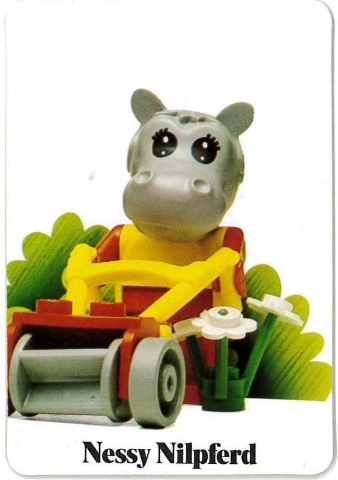 Fabuland Memory Game Card # 2 - Nessy Nilpferd