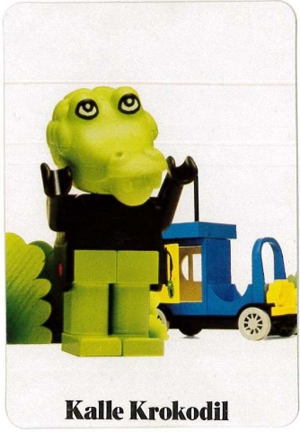 Fabuland Memory Game Card # 9 - Kalle Krokodil