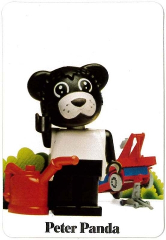 Fabuland Memory Game Card #12 - Peter Panda