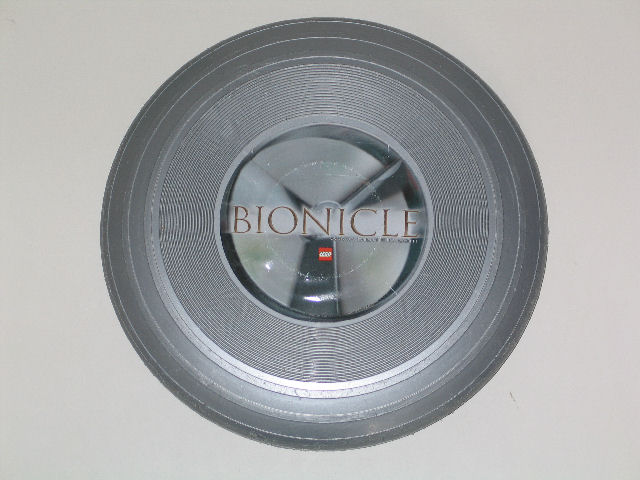 Frisbee, Hard, Bionicle Image on Metallic Silver, Promotional