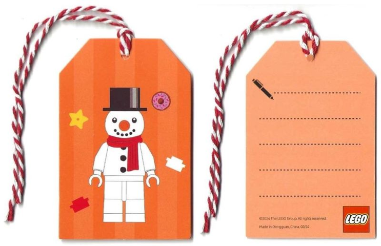 Gift Tag, Christmas - Snowman