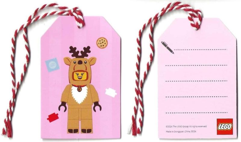 Gift Tag, Christmas - Reindeer Costume