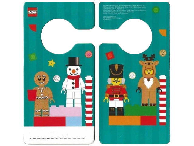 Door Hanger (Cardboard) Double-Sided - Gingerbread Man, Snowman / Nutcracker, Reindeer Costume