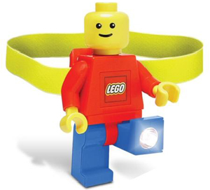 Head Lamp, Minifigure LED Headlamp Torch - Red Torso