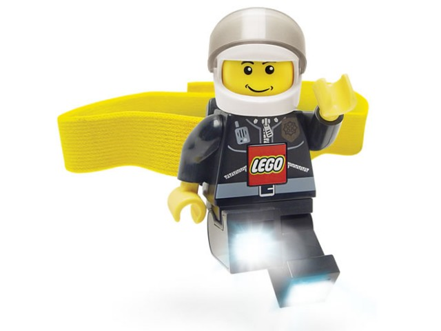 Head Lamp, Minifigure LED Headlamp Torch - Police