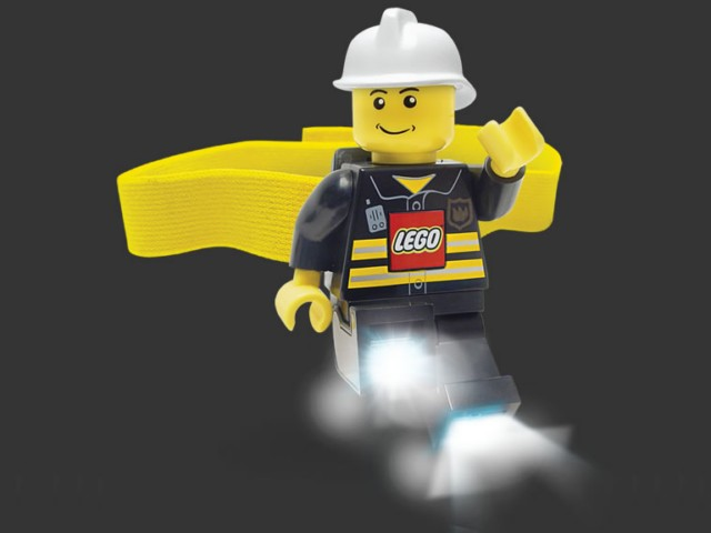 Head Lamp, Minifigure LED Headlamp Torch - Fireman