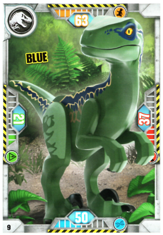 Jurassic World Trading Card Game (German) Series 1 - # 9 Blue