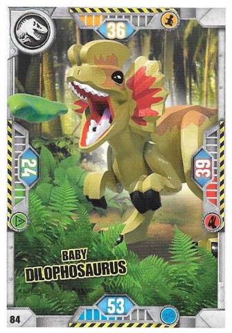 Jurassic World Trading Card Game (German) Series 1 - # 84 Baby Dilophosaurus