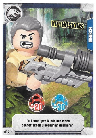Jurassic World Trading Card Game (German) Series 1 - # 102 Vic Hoskins