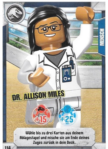 Jurassic World Trading Card Game (German) Series 1 - # 114 Dr. Allison Miles