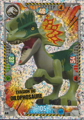 Jurassic World Trading Card Game (French) Series 1 - # 44 Évasion du Dilophosaure