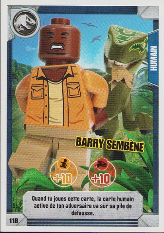 Jurassic World Trading Card Game (French) Series 1 - # 118 Barry Sembène