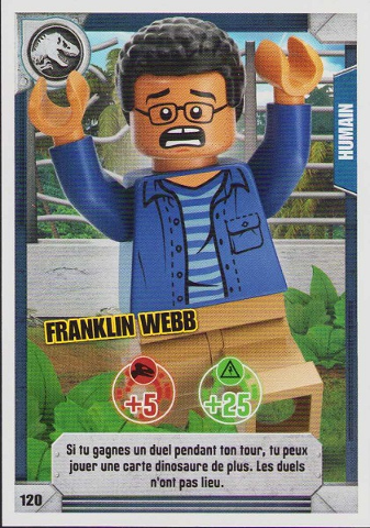 Jurassic World Trading Card Game (French) Series 1 - # 120 Franklin Webb