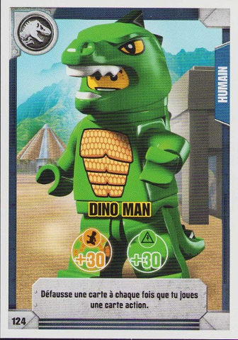 Jurassic World Trading Card Game (French) Series 1 - # 124 Dino Man