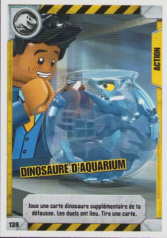 Jurassic World Trading Card Game (French) Series 1 - # 139 Dinosaure d'Aquarium