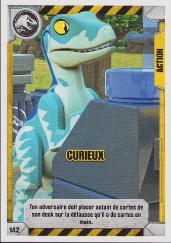Jurassic World Trading Card Game (French) Series 1 - # 142 Curieux